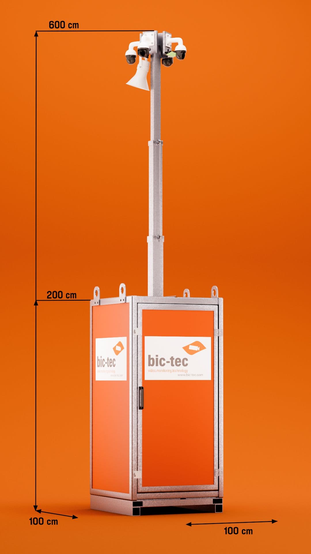 bic-tec Videoturm, Schritt 03: Ausgefahren